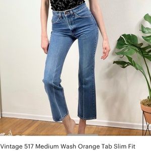 Levi’s vintage 517 jeans size 25